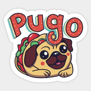 Funny Taco Pugo For the Mexican Foodies Sticker